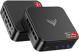NiPoGi E3B Mini PC AMD Ryzen 7 7730U (jusqu'à 4.5GHz,8C/16T) Micro Ordinateurs de Bureau 16GB RAM 512GB SSD, WiFi 6, BT5.2, Triple Display 4K@60Hz pour Office Home