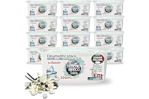 TECH IT EVOLUTION Deumidificatore Armadio Profumato Antimuffa e Assorbi Umidità 12x300ml, Ideale per Bagno, Casa e Ambienti con Muffa Stop (Muschio)