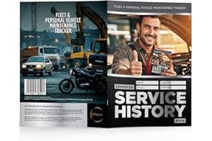 Ethicom: Advanced Car Service History Book – Car Logbooks, Service Book for Toyota, Ford, VW & More – Car Service, Motorbike, MOT & Mileage Log Book – Replacement Maintenance Record. Universal.