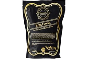 Shangri-La Coffee - Chicchi di caffè selvatico Kopi Luwak - 250 grammi (Altri Pesi E Tipi Di Fagioli Disponibili) - Sourced Sostenibile (Dall'indonesia)