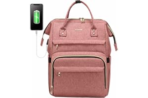 LOVEVOOK Zaino Donna Porta PC 17 Portatili, Impermeabile Zaino Laptop Universita con Caricatore USB, Zaino Computer per Viaggi Lavoro Scuola Ufficio