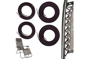 JOYECHO Kit de 4 Élastiques de Rechange pour Transat Lafuma, Remplacement Corde pour Fauteuil Relax Zero Gravity élastique Fauteuil Elastique Chaise, Élastique Chaise Longue Résistant