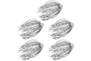 WOEIFGV 5 paquetes de faldones de silicona para pesca de goma, señuelos de róbalo, 88 hebras, accesorios de pesca, señuelos de pesca