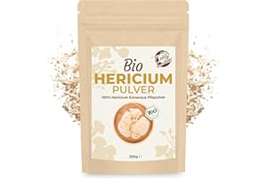 ‎CURLY SUPERFOOD Curly Superfood Bio Hericium Pulver 250g - 100% Bio, Rohkostqualität & hohe Bioverfügbarkeit - Hericium Erinaceus Bio/Lions Mane Mushroom aus spezialisiertem Indoorzuchtbetrieb