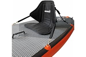 nemaxx Asiento Confort Kayak Tablas de Sup con Asiento y Zona Lumbar Acolchadas, Asiento Antideslizante Negro