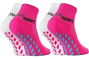 Rainbow Socks - Niñas Niños Calcetines Antideslizantes de Deporte