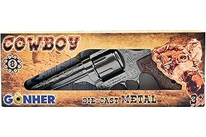 Gonher 80/0 - Revolver Cowboy 8-Schuss 20 cm silber