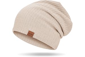YANIKY Beanie Mütze Damen Herren, Leichte Slouch Beanie Dünn, Weich Atmungsaktive Chemo Mütze für Winter und Frühling