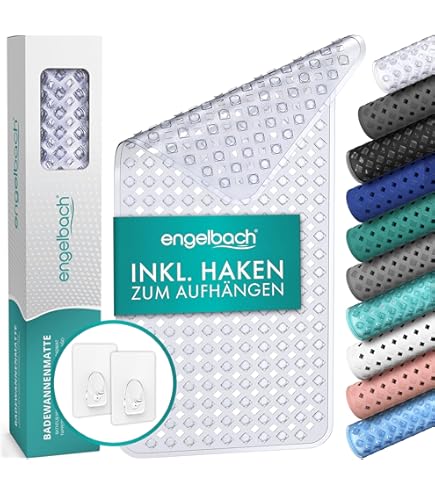 Gedy G-Solid Badewannenmatte - 39x69 Cm Transparent Mit Saugnäpfen