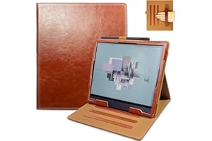 DONGZHU Etui do tabletu Boox Note Air 3C / Note Air 3 / Note Air 2 / Air 2 Plus - etui ze skóry PU z paskiem na rękę/uchwytem na długopis i funkcją automatycznego uśpienia (brązowe)