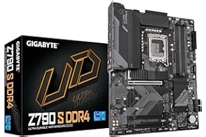 Gigabyte Carte mère Z790 S DDR4 - Prend en Charge Les processeurs Intel Core 14e génération, VRM numérique 8+1+1 Phases, jusqu'à 5333 MHz DDR4, 3 x PCIe 4.0 M.2, 2,5 GbE LAN, USB 3.2 Gen 2