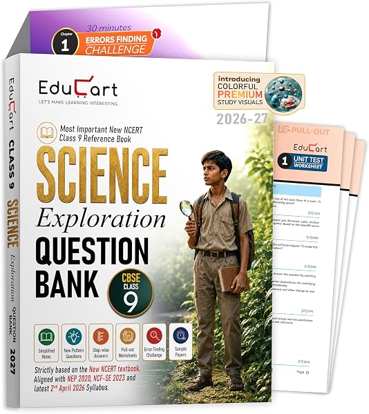 Educart CBSE Class 9 Science Exploration Question Bank 2026–27 | New NCERT…