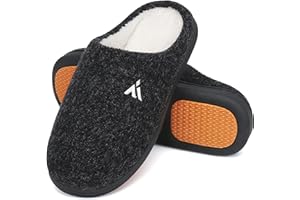 Mishansha Chausson Homme Femme Hiver Chauds Memoire de Forme Antidérapage Pantoufles, GR.36-48