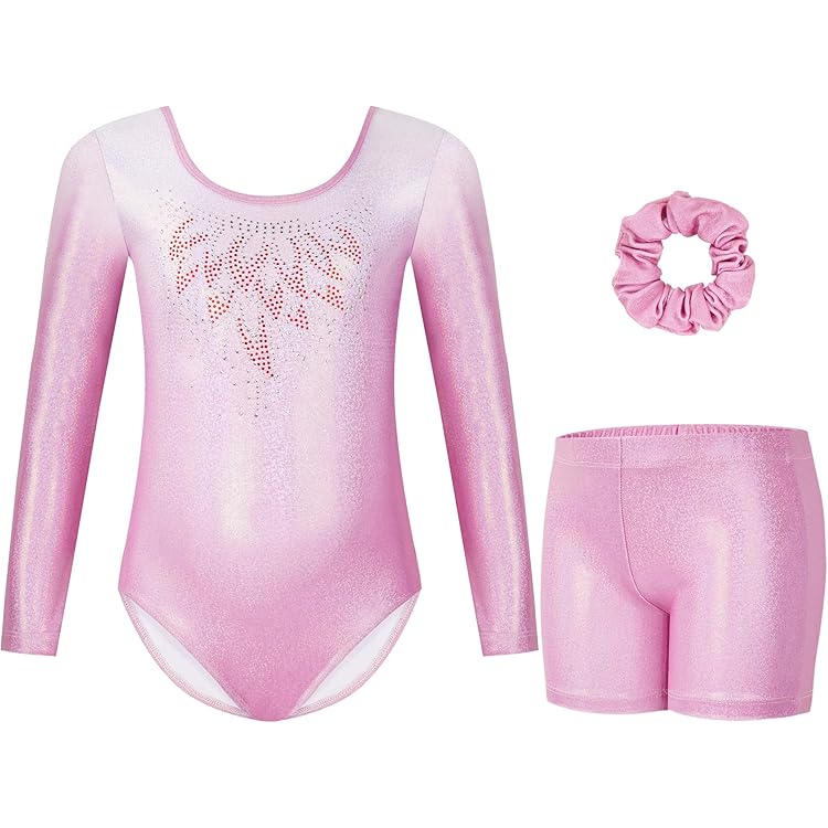 Baohulu Tieners Turnpakje Voor Gymnastiek Lange Mouwen Kinderen Ballet Slijtage Gradiënt Kleur