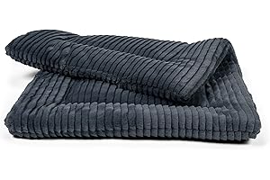 ‎TRENDPET TrendPet Harmony 4cm gefütterte Hundedecke, Katzendecke, Liegedecke für Hunde und Katzen (Anthrazit, 50x35cm)