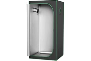 FIVMEN Grow Tent - Tenda da coltivazione, 100 x 100 x 200 cm, con Mylar riflettente, impermeabile, per piante in crescita, spazio