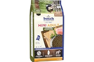 BOSCH TIERNAHRUNG bosch HPC Mini Adult - avec de la volaille fraîche et du millet - Croquettes pour chiens adultes de petites races (jusqu'à 15 kg) - 3 kg