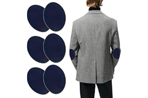 MEUKCEZ 6 Pièces Patch Thermocollant pour Coude Pull, Patch Réparation Genoux Pantalon, Coudiere a Coudre Durable et Lavable Parfaits pour Réparation et Décoration de Vêtements pour Tous Tissus (11 x 14cm)