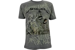 Tee Shack Metallica and Justice for All James Hetfield Officiel T-Shirt Hommes Unisexe