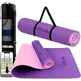 LA MENTE ES MARAVILLOSA - TPE Yoga Mat, 72x24 inches | Non-Slip Mat 6 mm Thickness for Fitness, Pilates and Home Gym, with E-