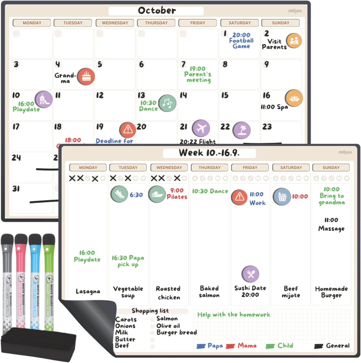 Avis d'Expert & Test Approfondi : Milijou Magnetisk kalender för kylsk p i A3-s (Sélection)