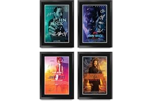 HWC Trading FR A3 John Wick Regali Stampato Poster Firmato Autografo Immagine Per Film Memorabilia Tifosi - A3 Incorniciato