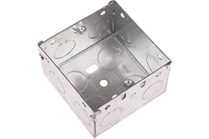 CDL Micro 1 Gang - Caja trasera (metal, 47 mm, profundidad), color plateado