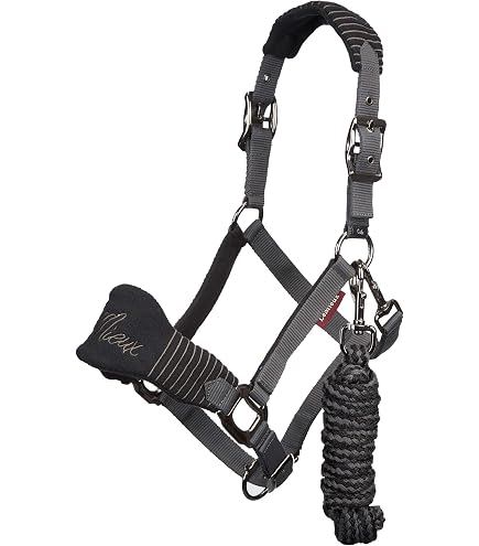 Mini Lemieux Pony Accessories LeMieux Rope Control Headcollar - Black-Full Lemieux Headcollar
