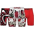 PSD Men's Animal Print Boxer Briefs - 7 Inch Inseam Breathable and Supportive Men's Underwear with Moisture-Wicking Fabric