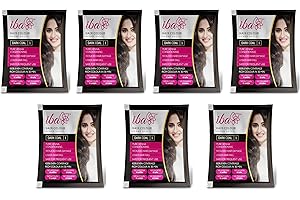 NM SELECT IBA Hair Colour - Dark Coal, 10g (Pack of 7) | Pure Henna Based Powder Sachet | Naturally Coloured Hair & Long Lasting Conditioning | Reduced Hair fall & Hair Damage