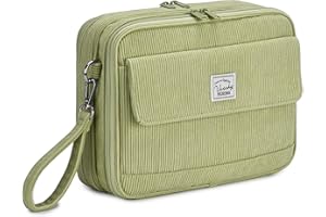 VASCHY Piórnik, duży piórnik na 192 ołówki, wielofunkcyjny piórnik z wieloma przegródkami, przenośny piórnik do szkoły, pracy, biura, Zielony, One size, Plecak szkolny