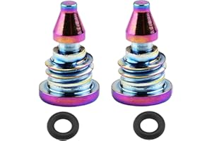ANFUXT 2 Pezzi Viti di Spurgo per Bicicletta, Viti di Sfiato per Bicicletta, Viti di Spurgo per Leva del Freno Della Bici con O-Ring, in Lega di Titanio, con O-Ring, per Bici Magura MT2 MT4 MT5 MT7 MT8 EBT