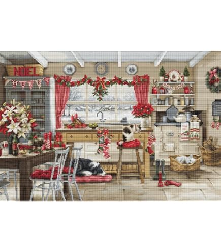 Luca-S set point de croix Bouquet avec roses, motif de comptage