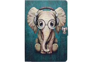 Bspring Funda para 6,8" Kindle Paperwhite 11ª 2021, Estuche Carcasa de Cuero Sintético con Auto Sueño/Estela Compatible con Kindle Paperwhite 2021 y Paperwhite Signature Edición,Elefante