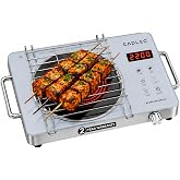Cadlec HeatBlaze 2200W Infrared Cooktop with Grill Rack & Touch Control