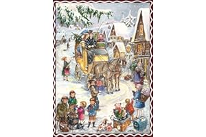RICHARD SELLMER VERLAG Adventskalender "Hurra die Kutsche kommt": Papier-Adventskalender