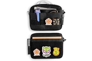 TACTICAL_GEEK Storage A3 EDC Mini Bolsillo, Pequeño Organizador De Herramientas, Bolsillo Molle para Hombres Uso Diario, Monedero De Nailon, Bolsa Compacta Multiuso, Negro