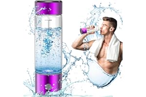 MOVOCA Hydrogen Water Bottle, 3 Min Rapid Hydrogen Water Bottle Generator with SPE PEM Technology, Portable Hydro Water Bottle Suitable for Gym Office Travel Home, Gift for Love Friend Family, Purple