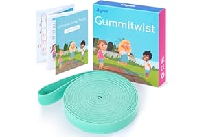 Cikyner Corda per Saltare Cinese, 4 m di Lunghezza 1,5 cm Gomma elastica per bambini con Istruzioni per Salto Francese Arcobaleno per Bambini Indoor e Outdoor Giochi, Ideale per Regali per Bambine