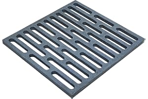 Fonderia Bongiovanni Parrilla de hierro fundido, parrilla para chimenea, estufa de pellets, bandeja para cenizas, 24 x 24 cm