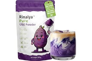 RINALYA® Ube Powder 100g - 100% Purple Yam - Origin Philippines (Urdaneta Region) - 100% Natural & Vegan - French Brand