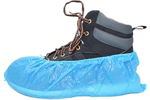 2000 x Simply Direct Standard Disposable Shoe Covers/Overshoes. Floor, Carpet, Shoe Protectors CPE 2.5g (20 x 100) Embossed. Light to Medium Use.