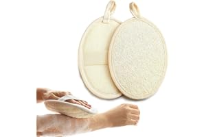 SOGHO 2 pezzi di spugna di luffa naturale esfoliante per il corpo, spugna di, spugna peelingspugna naturale per la doccia "Per uomini e donne