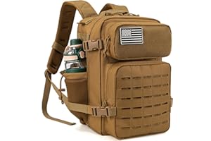 QT&QY Taktischer MilitäR Rucksack Herren Groß 25l/35l/45L Bundeswehr Rucksack 3 Tage Molle Armee RucksäCke Assault Backpack Outdoor Wasserdicht Pack Tasche