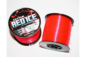 ULTIMA Red Ice Ligne de Pêche Extra Fort Haute visibilité-Bobine de 115gr Mixte