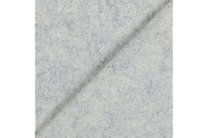Mondo Tessuti - Panno Lenci Glitterato Argento Feltro 1mm Con Glitter Dimensione 50x90cm e 30x45cm (±2cm) (50x90cm, Panna Melange)