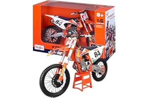 BBURAGO Burago Maisto Moto Red Bull Ktm Supercross Sx450, Multicolore, ‎39.4 X 16 X 24.8 Cm