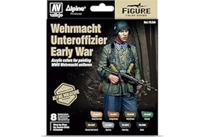 Vallejo Model Color Set 70246 Wehrmacht Unteroffizier Early War (8) + figure