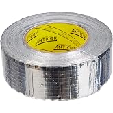 Nastro adesivo in alluminio con rete di rinforzo, 48 mm x 50 m, per impianti di ventilazione e condizionamento