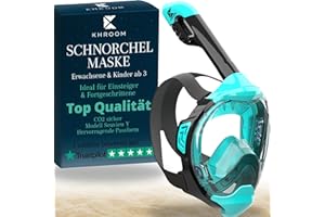 ‎KHROOM Khroom Schnorchelmaske Erwachsene & Kids ab 3 Jahre | CO2 sicher | Vollgesichtsmaske mit Easy-Breath System | Schnorchelset Alternative | Seaview Y Tauchmaske Schnorchelmaske Kinder